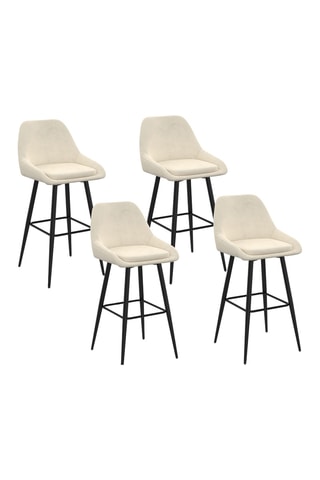 4 sgabelli da bar Olivia - 44 x 92 x 46 cm