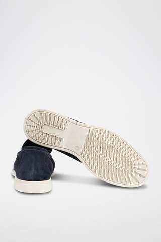 Mocasines de nobuk - Azul marino