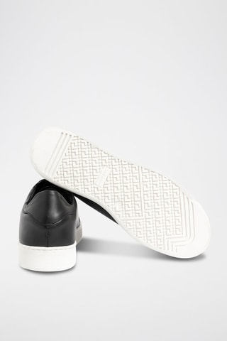 Zapatillas de piel - Negro