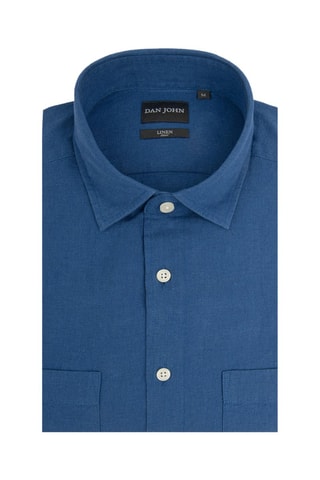 Camisa de lino - Azul marino