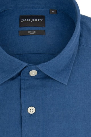 Camisa de lino - Azul marino