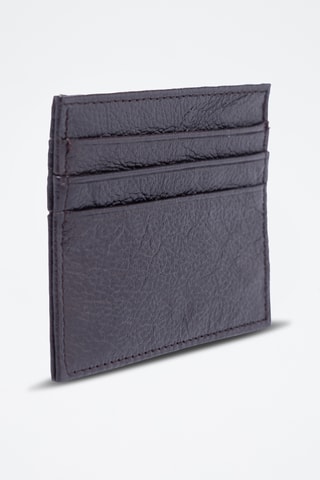 Tarjetero de piel - Negro