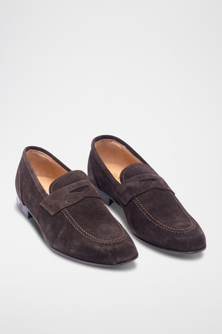 Mocasines de piel - Marrón