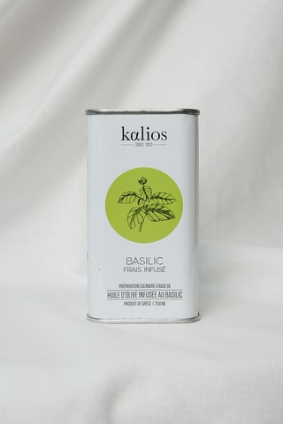 Huile d'olive infusée basilic - 250 ml