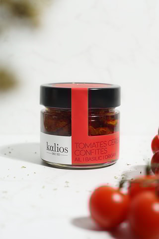 2 Tomates cerises confites - Tomate, ail, basilic, origan - 2 x 150 g