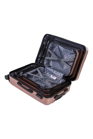 Set de 3 valises (XS/S/M) - Vieux rose - 45/55/65 cm - Rafale