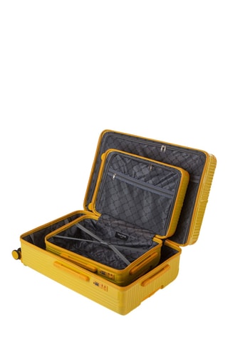 Set de 3 valises - Jaune - 55/65/75 cm - Murano