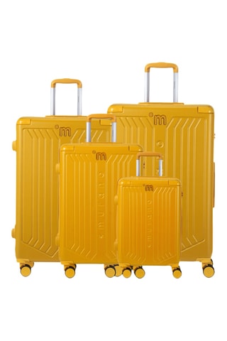 Set de 4 valises - Jaune - 55/65/75/85 cm - Murano