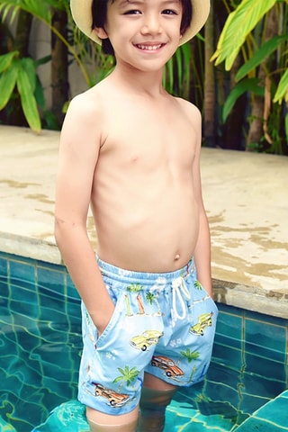 Bañador corto - Azul claro