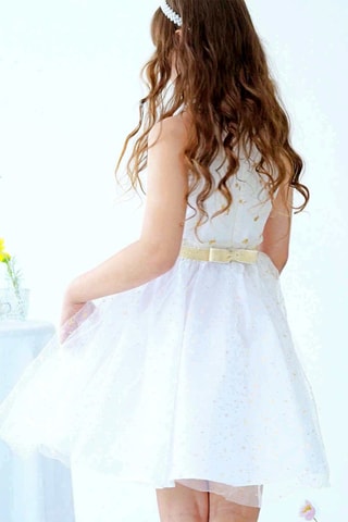 Vestido de lino - Blanco