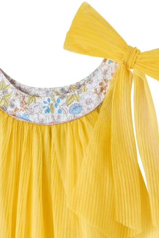 Vestido plisado - Amarillo