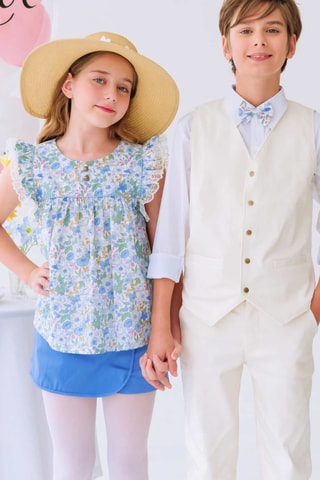 Falda pantalón - Azul claro