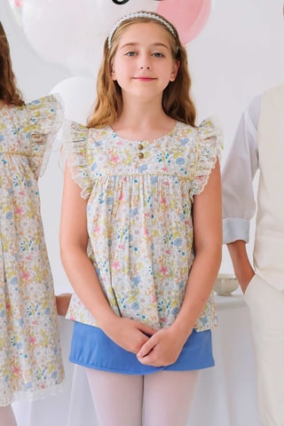 Falda pantalón - Azul claro