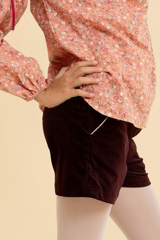 Short de terciopelo - Burdeos