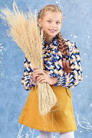 Falda de pana - Amarillo