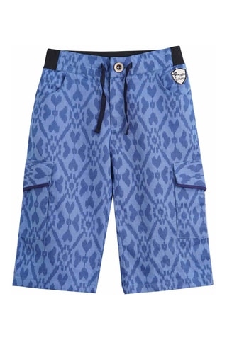 Bermudas de lino - Azul