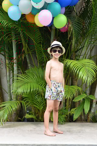 Bañador corto - Blanco