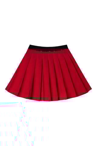 Falda plisada - Rojo