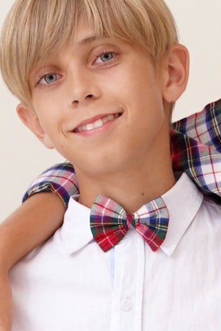 Pajarita de lana - Blanco