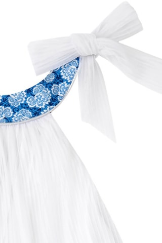 Vestido plisado - Blanco