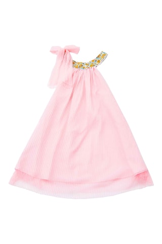 Vestido plisado - Rosa pastel