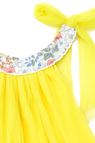 Vestido plisado - Amarillo