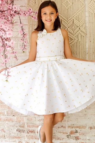 Vestido de lino - Blanco