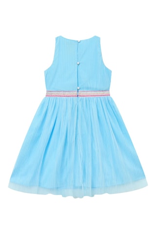 Vestido plisado - Azul claro