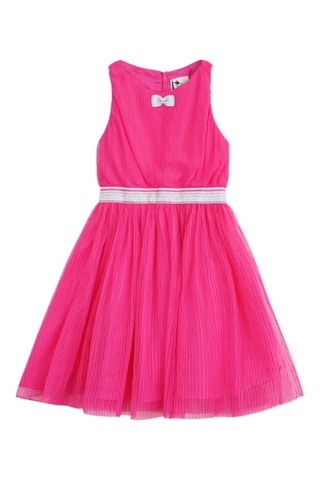 Vestido plisado - Fucsia