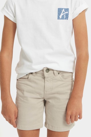 Jeansbermuda - Beige