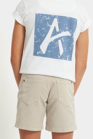 Jeansbermuda - Beige