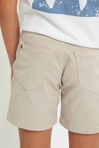 Jeansbermuda - Beige