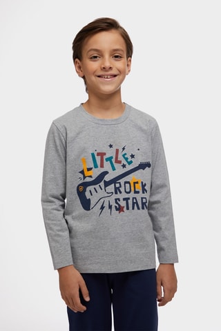 Pyjama - Gemêleerd Grijs en Blauw