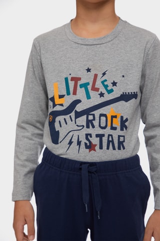 Pyjama - Gemêleerd Grijs en Blauw