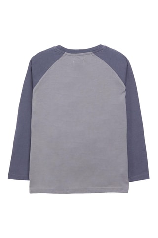 Pyjama - Marineblauw en Gemêleerd Lichtgrijs