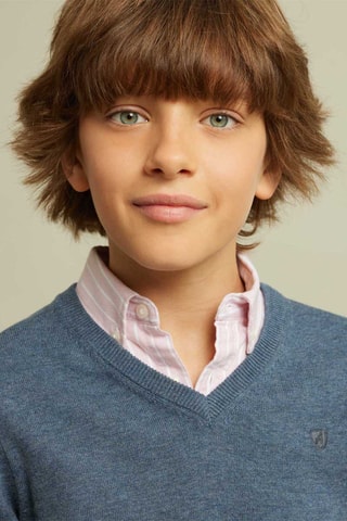 Trui - Gemêleerd Marineblauw