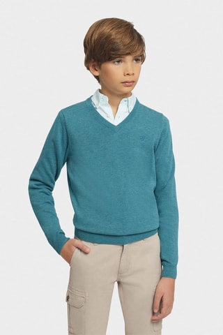 Trui - Gemêleerd Turquoise