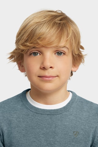 Trui - Gemêleerd Pauwblauw