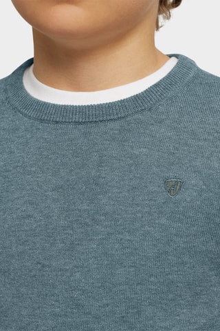 Trui - Gemêleerd Pauwblauw