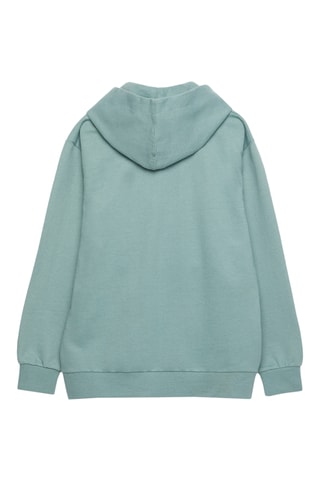 Sweater met Capuchon - Zeegroen