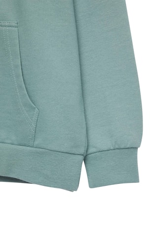 Sweater met Capuchon - Zeegroen