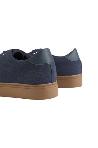 Leren Sneakers - Marineblauw