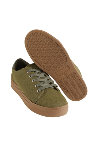 Leren Sneakers - Donkergroen