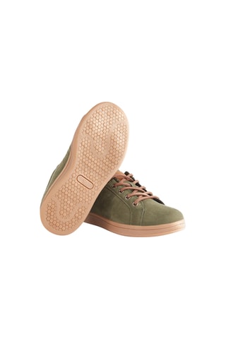 Nubuck Sneakers - Donkergroen