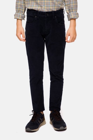 Velours Broek - Marineblauw