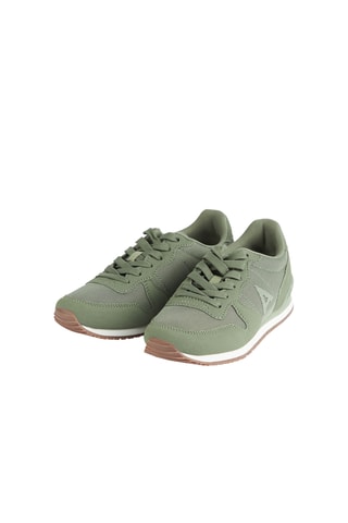 Nubuck Sneakers - Olijfgroen