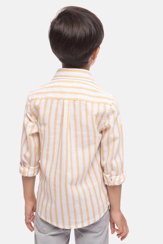 Linnen Overhemd - Geel