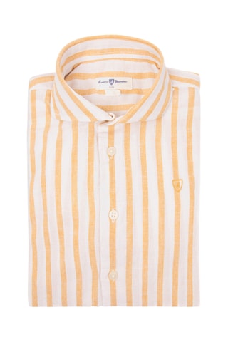 Linnen Overhemd - Geel