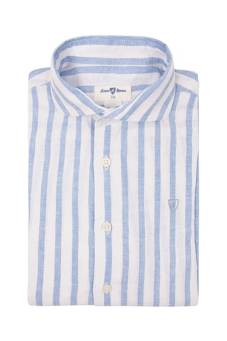 Linnen Overhemd - Kobaltblauw