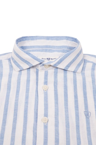 Linnen Overhemd - Kobaltblauw